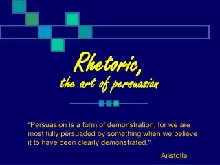 rhetoric