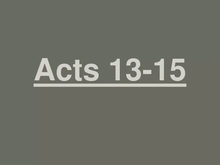 acts 13 15