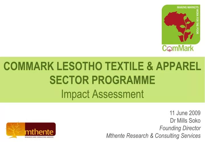 commark lesotho textile apparel sector programme impact assessment
