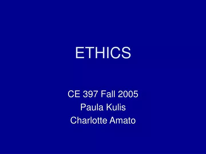 ethics