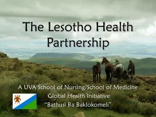 The Lesotho Health Partnership