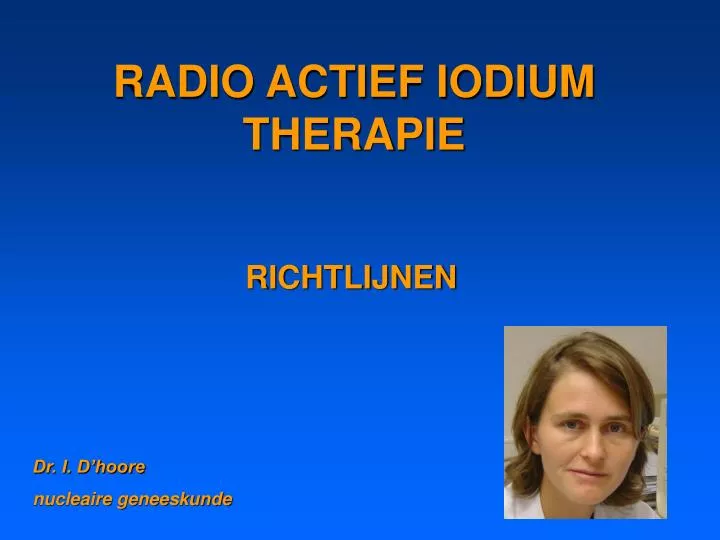 radio actief iodium therapie
