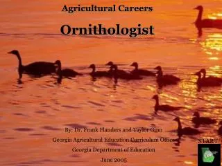 Agricultural Careers Ornithologist