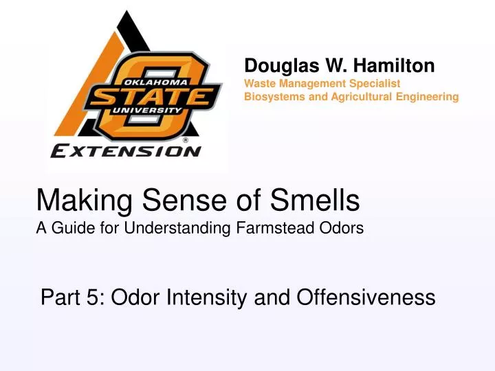 making sense of smells a guide for understanding farmstead odors