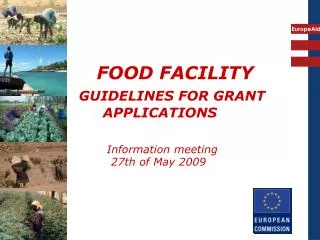 FOOD FACILITY GUIDELINES FOR GRANT APPLICATIONS
