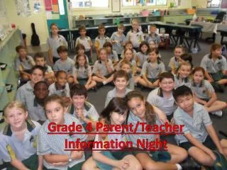 Grade 4 Parent/Teacher Information Night