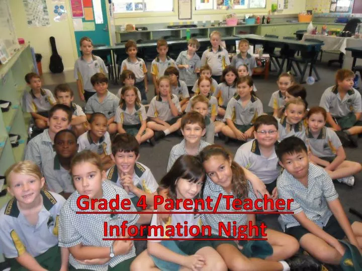 grade 4 parent teacher information night