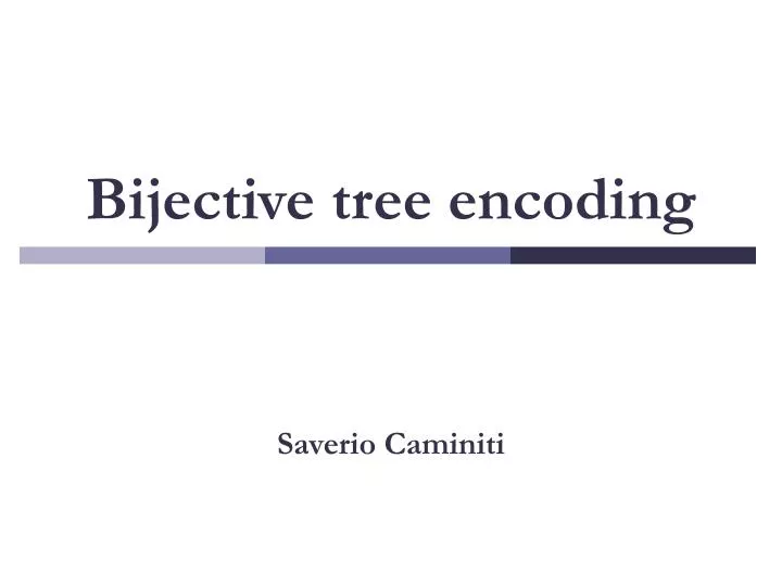 bijective tree encoding