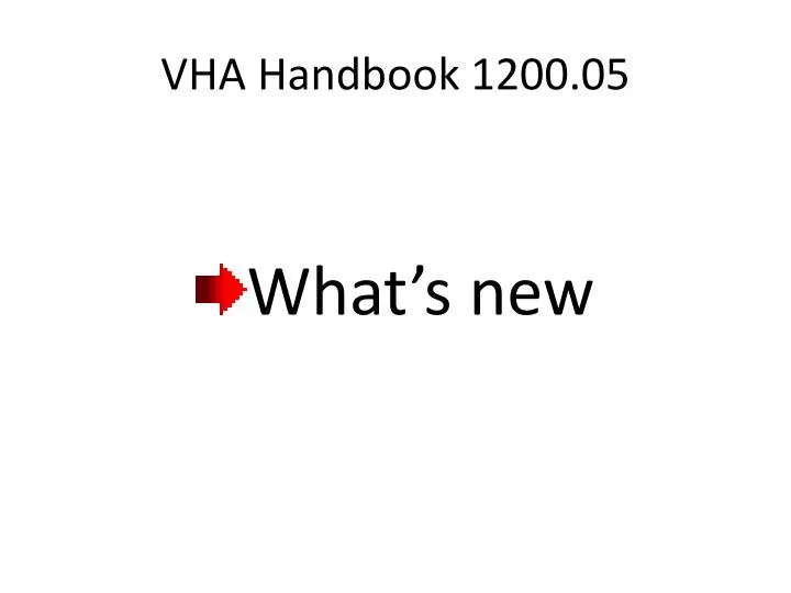 vha handbook 1200 05