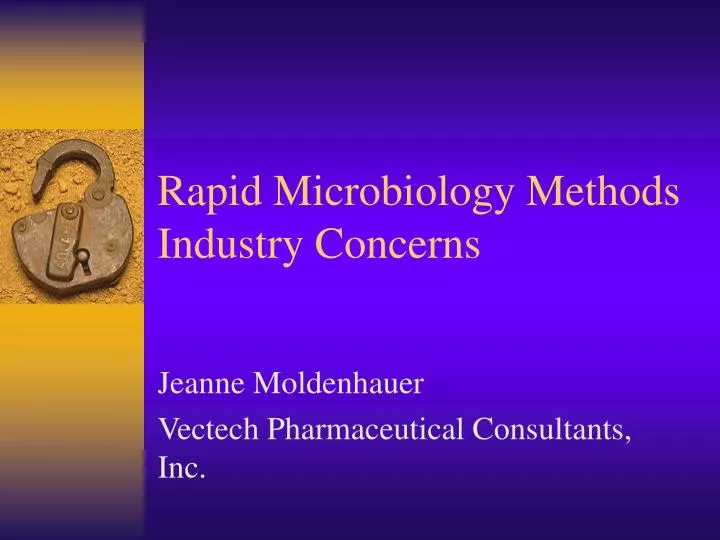 rapid microbiology methods industry concerns