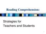 Reading Comprehension Strategies for Engaging Students - slide 1