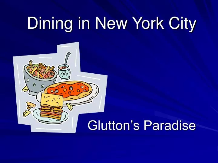 dining in new york city