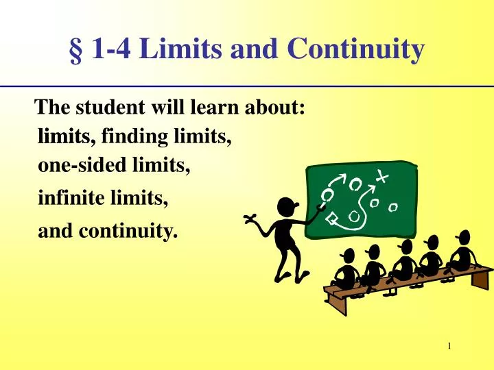1 4 limits and continuity