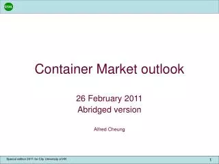 Container Market outlook