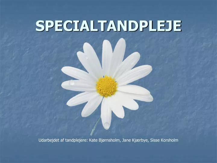 specialtandpleje