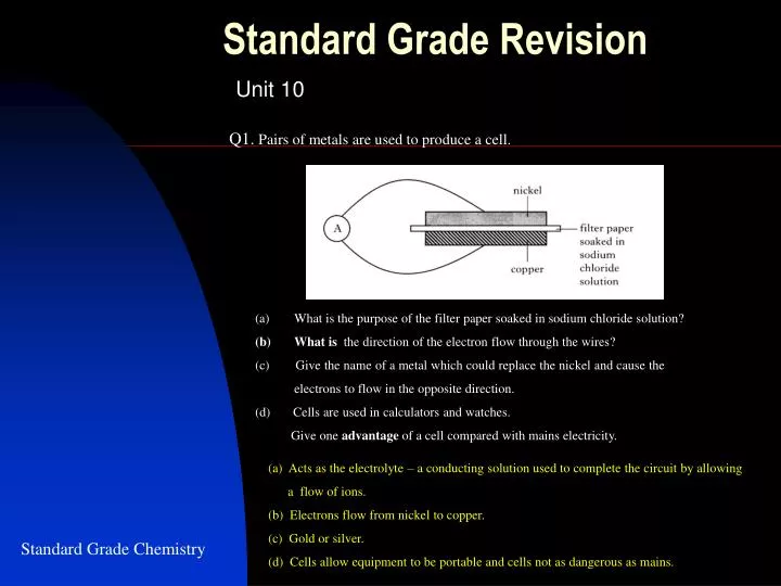 standard grade revision