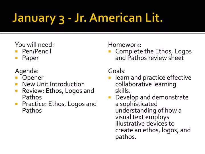 january 3 jr american lit