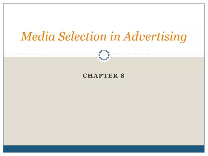 media selection in advertising