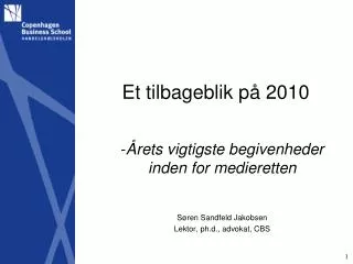 et tilbageblik p 2010