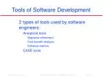 Tools of Software Development - slide 1