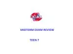 MIDTERM EXAM REVIEW - slide 1