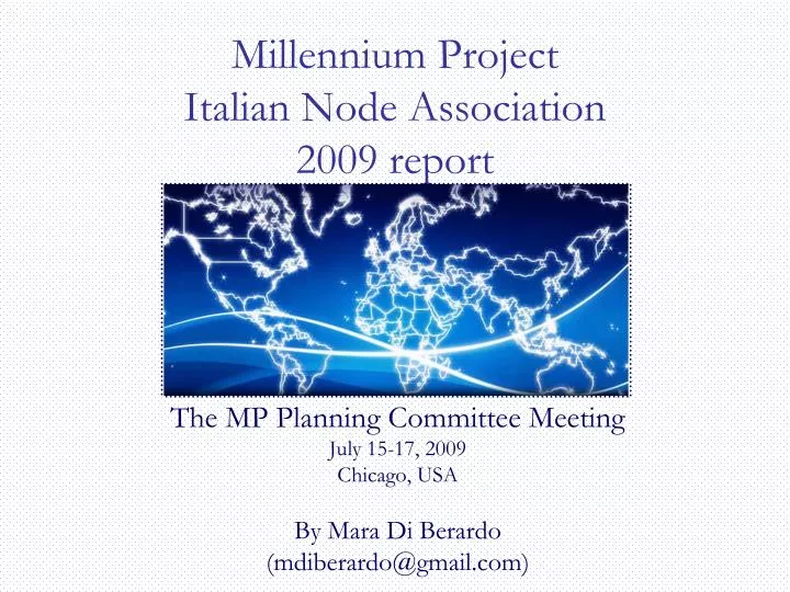 millennium project italian node association 2009 report