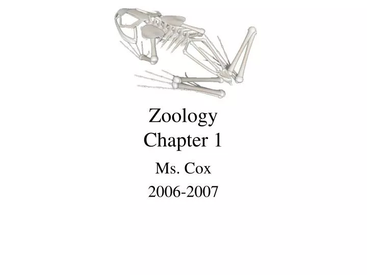 zoology chapter 1