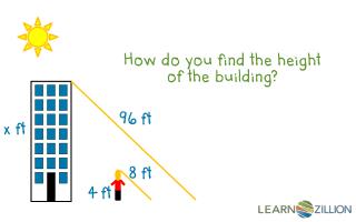 How do you find the height of the building?