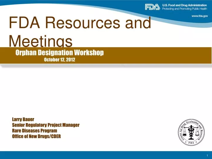 fda resources and meetings