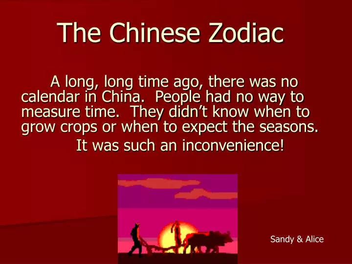 the chinese zodiac