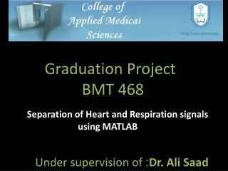 Separation of Heart and Respiration signals using MATLAB