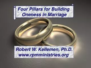 Four Pillars for Building Oneness in Marriage