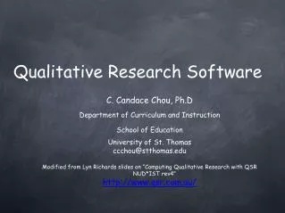 Qualitative Research Software