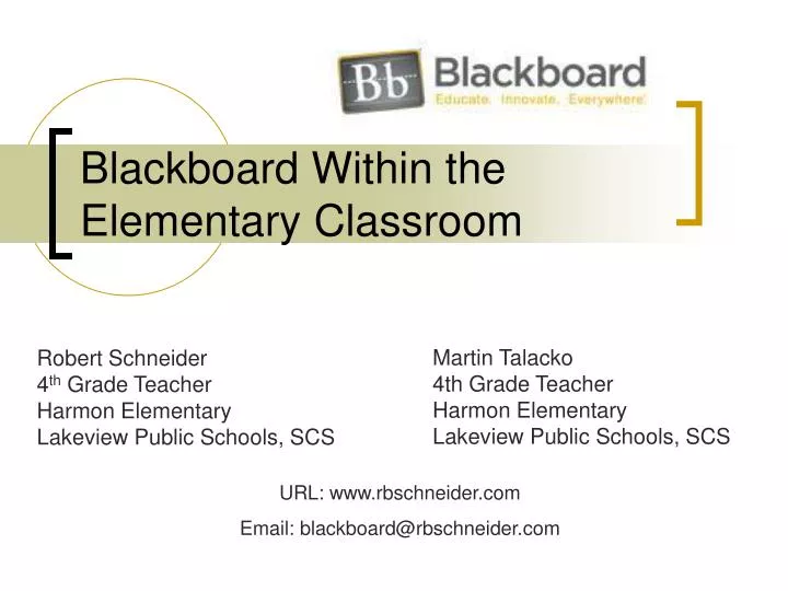 blackboard within the elementary classroom