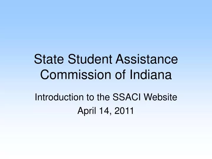 state student assistance commission of indiana