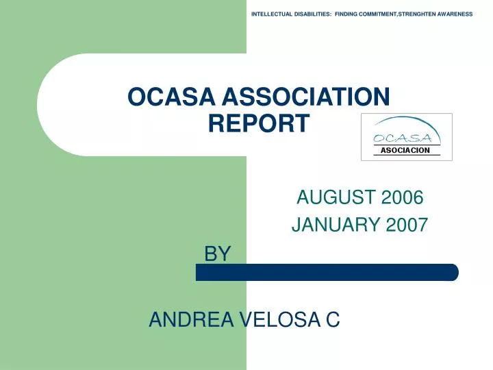 ocasa association report