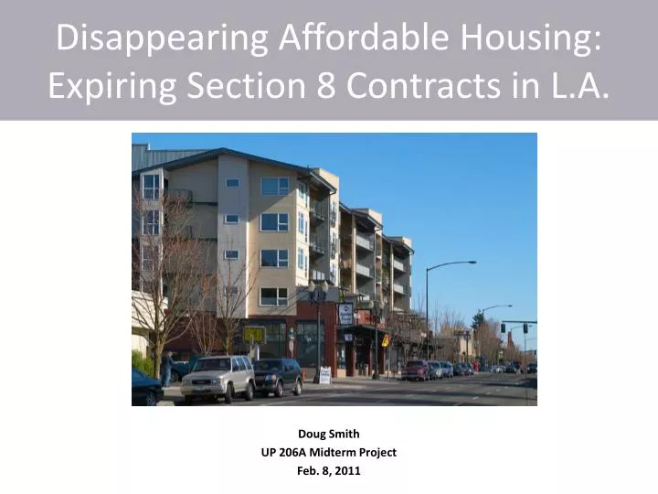 disappearing affordable housing expiring section 8 contracts in l a