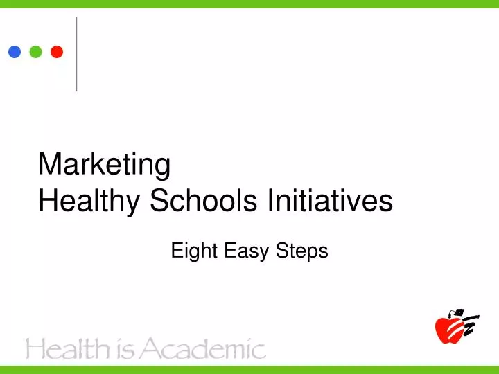 marketing healthy schools initiatives