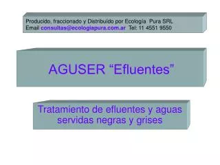 aguser efluentes