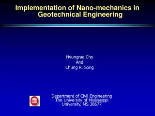 Implementation of Nano-mechanics in Geotechnical Engineering