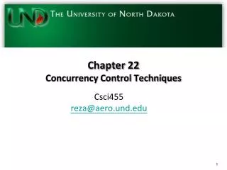 Chapter 22 Concurrency Control Techniques