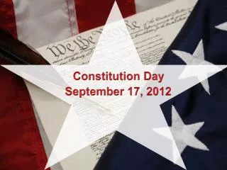 Constitution Day September 17, 2012
