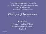 The Global Obesity Epidemic and Its Implications - slide 1
