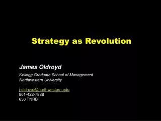 Strategy as Revolution