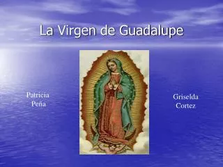 la virgen de guadalupe