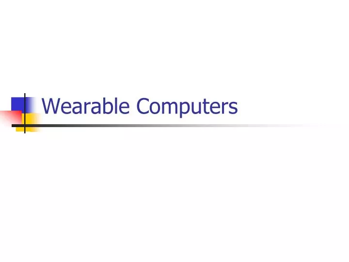 wearable computers