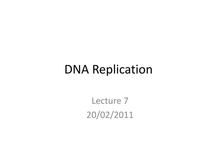 dna replication