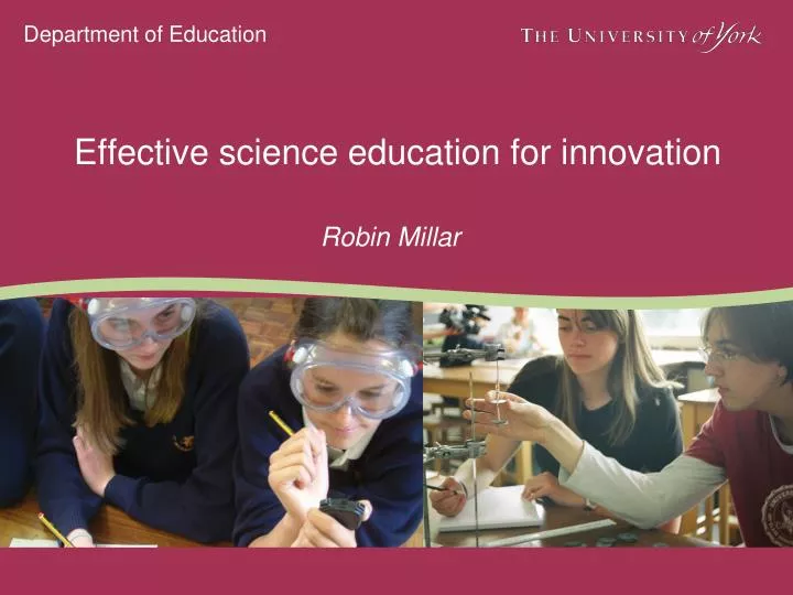 effective science education for innovation