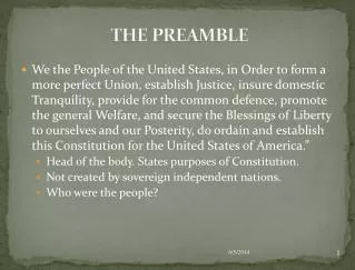 THE PREAMBLE