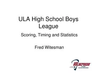 ULA High School Boys League